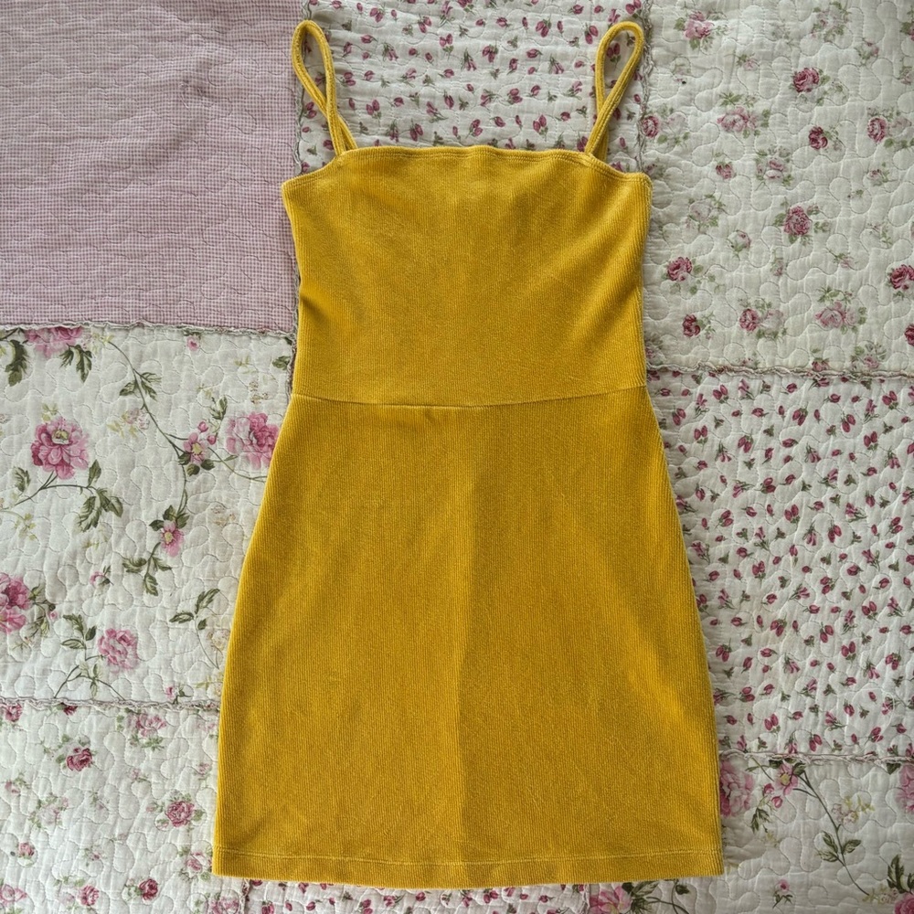 Forever 21 Yellow Mini Dress